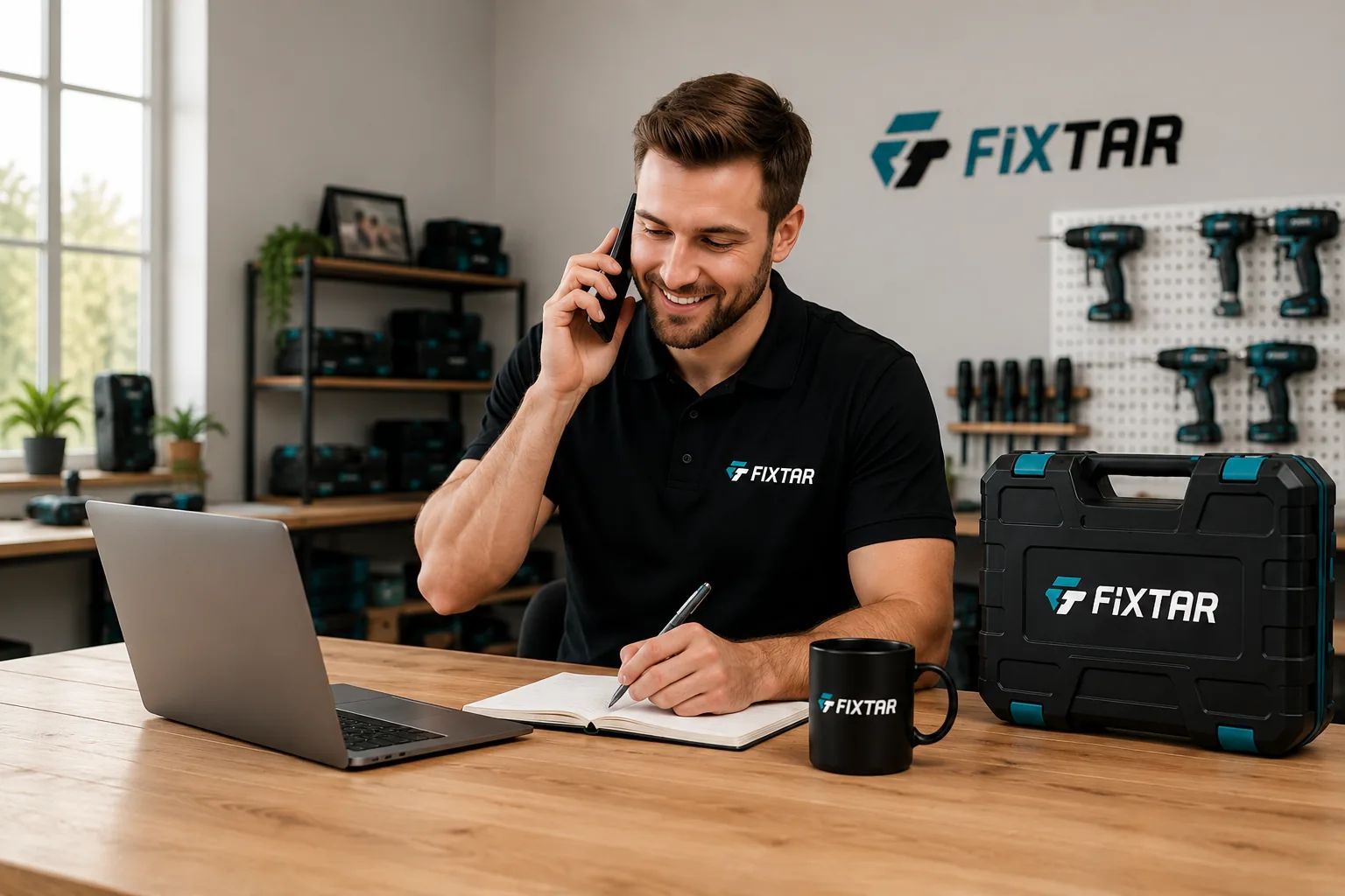 Doradca FIXTAR podczas rozmowy z klientem
